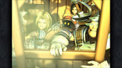 Animated characters in a store window display with a focus on a character with a hat.