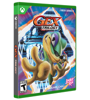 GEX Trilogy game box for Xbox Series X with a colorful design and character illustration.