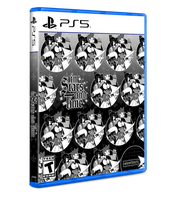 PlayStation 5 game case for 'In Stars and Time' with black and white character illustrations.