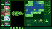 Game interface of 'Metro Quester' with character portraits and game controls on a dark background.