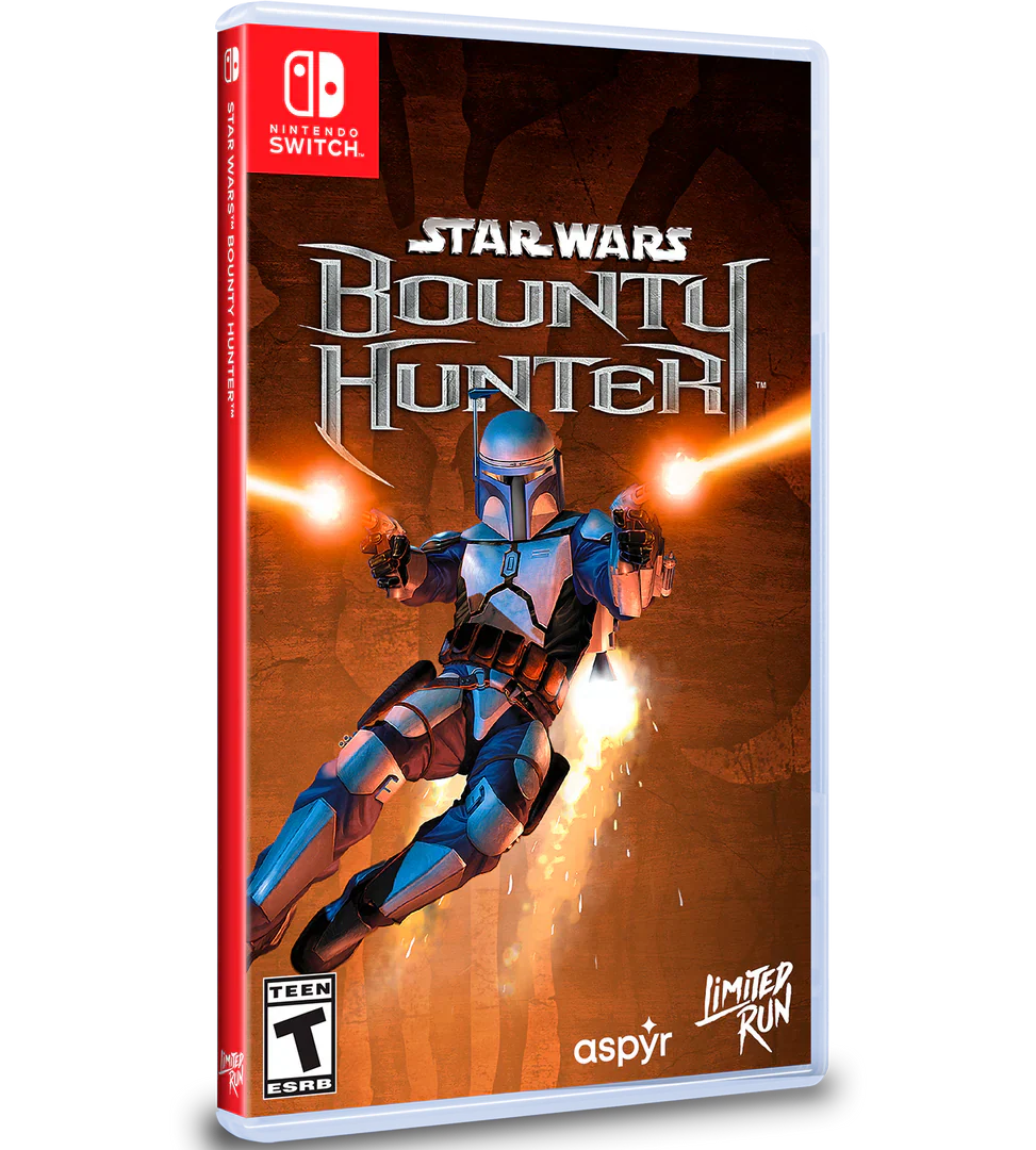Star Wars Bounty Hunter game case for Nintendo Switch with character on cover