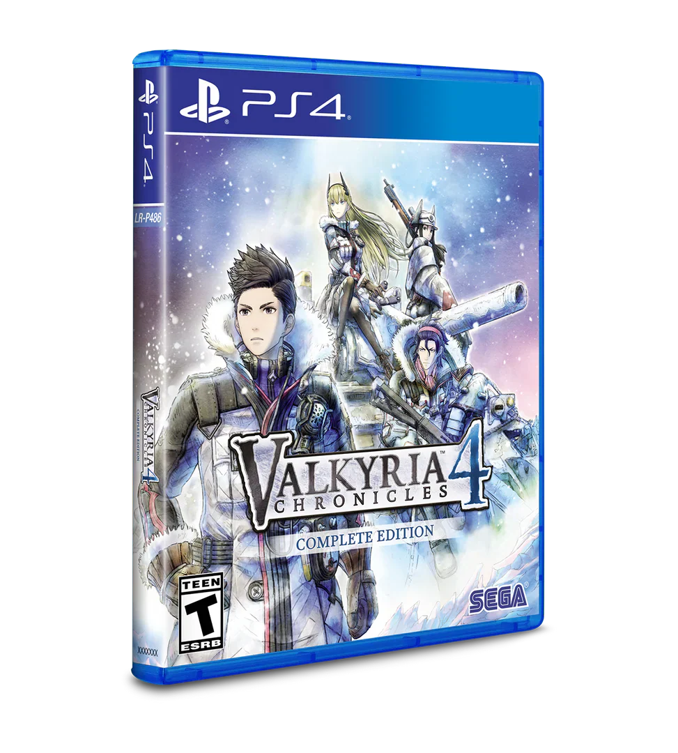 Valkyria Chronicles 4 Complete Edition game case for PS4 on a white background