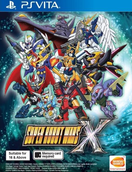 Super Robot Wars X (English Subs) PSV front cover