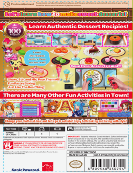 Waku Waku Sweets NSW back cover